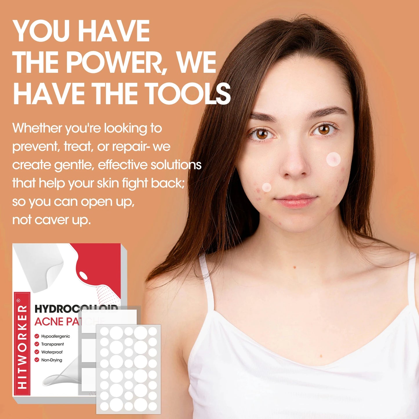 Hydrocolloid Acne Patches – Invisible, Waterproof | All Skin Types