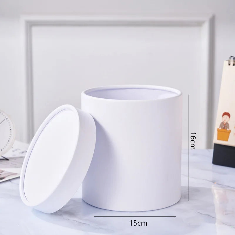 Round Flower Gift Box | Paperboard Packaging Bucket S & M