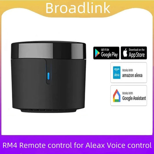 Broadlink Rm4 Mini Smart Remote Control Infrared Universal IR Audio Video Smart Home work with Google Home Alexa Peaceful Pleasures Health and Wellness
