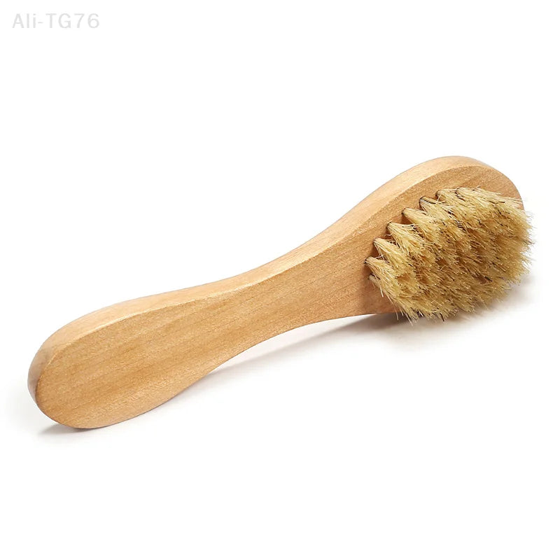 Natural Bristle Exfoliating Face Brush | Bamboo Scrubber