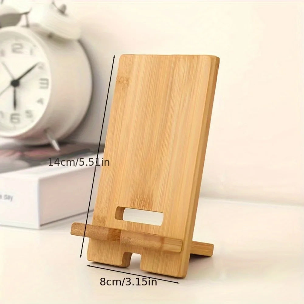 Universal Wooden Phone & Tablet Stand | Desk Holder Bracket