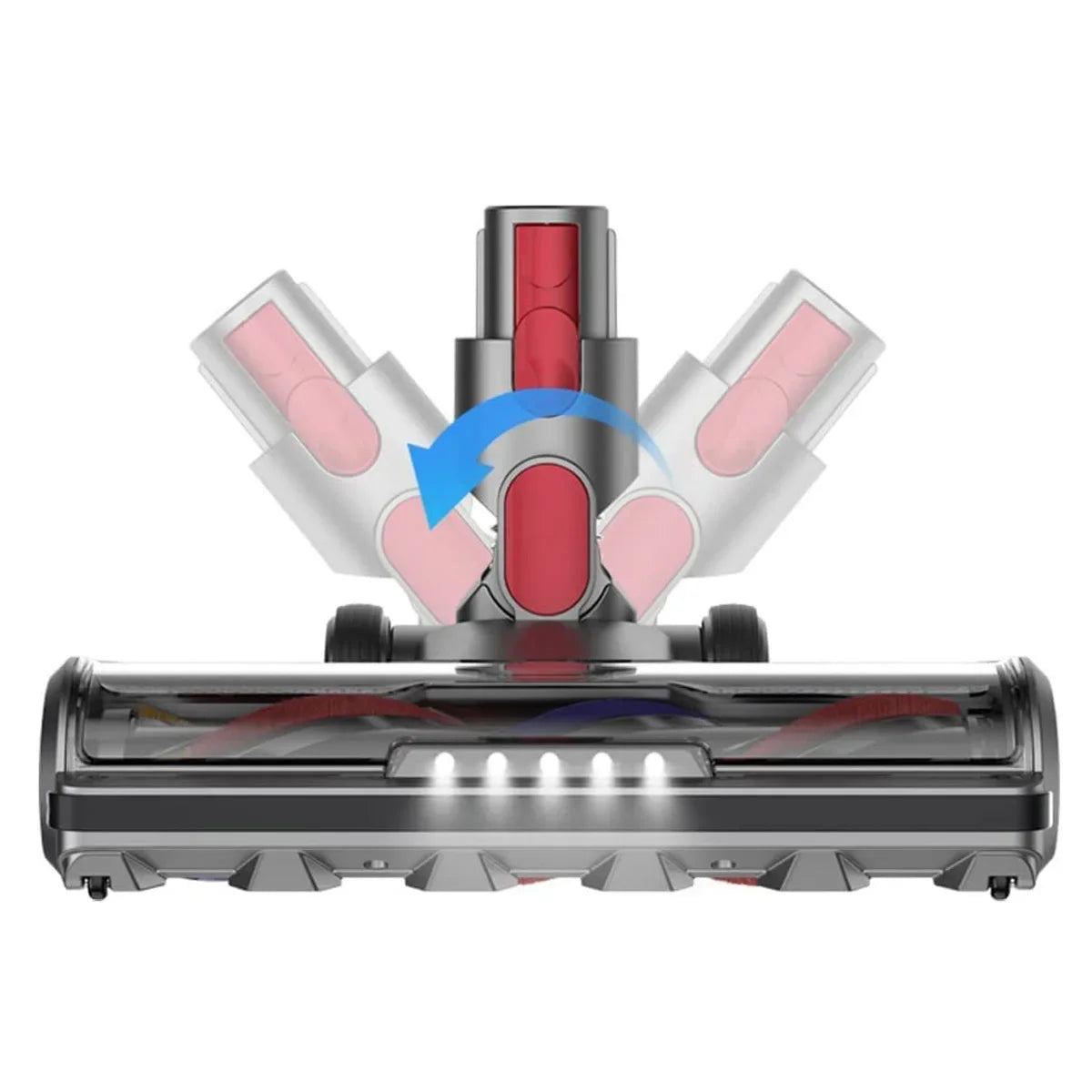 Roller Brush Head Fit for Dyson V7 V8 V15 V10 V11 Vacuum Cleaner with Five LED lights Suitable for carpets hardwood Floors Peaceful Pleasures Health and Wellness