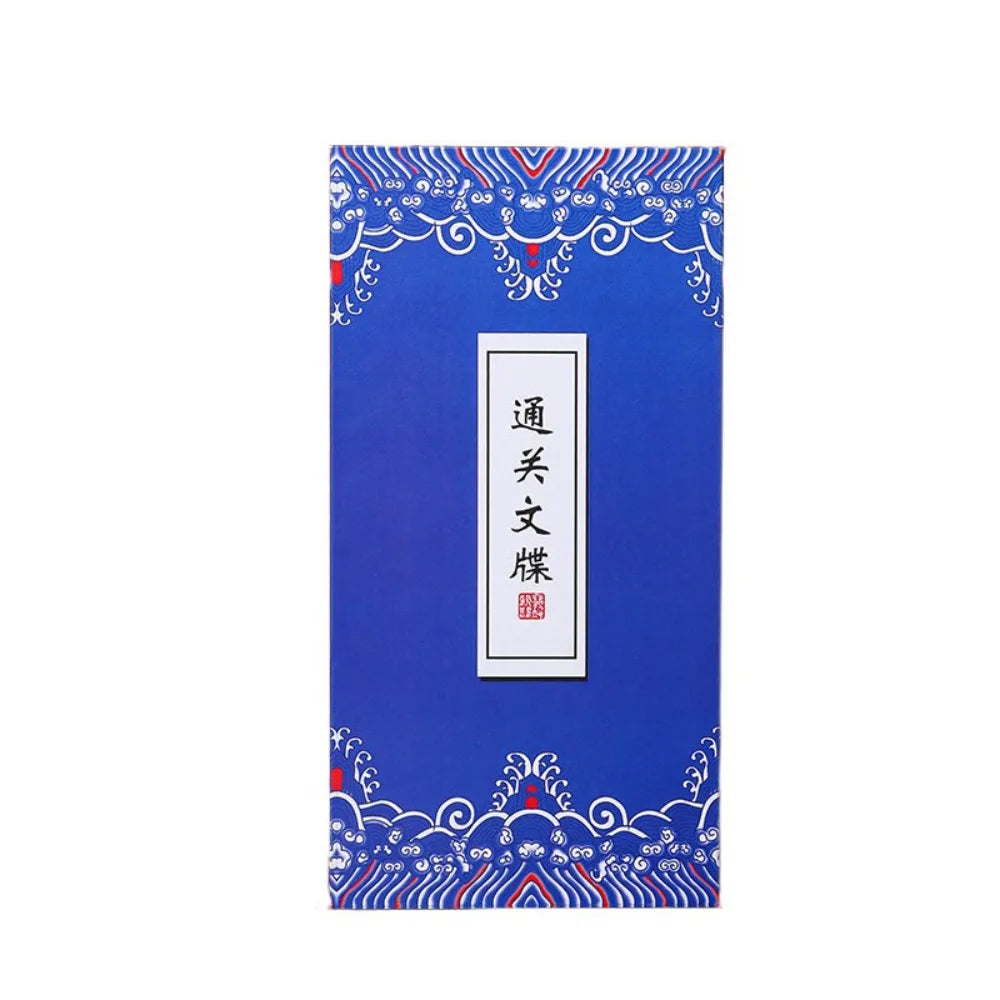 Collect Postmarks Folding Organ Notepad Blank Inner Page Chinese Style Retro Court Notebook Traveler Stationery Writing Paper Peaceful Pleasures Health and Wellness Style 4