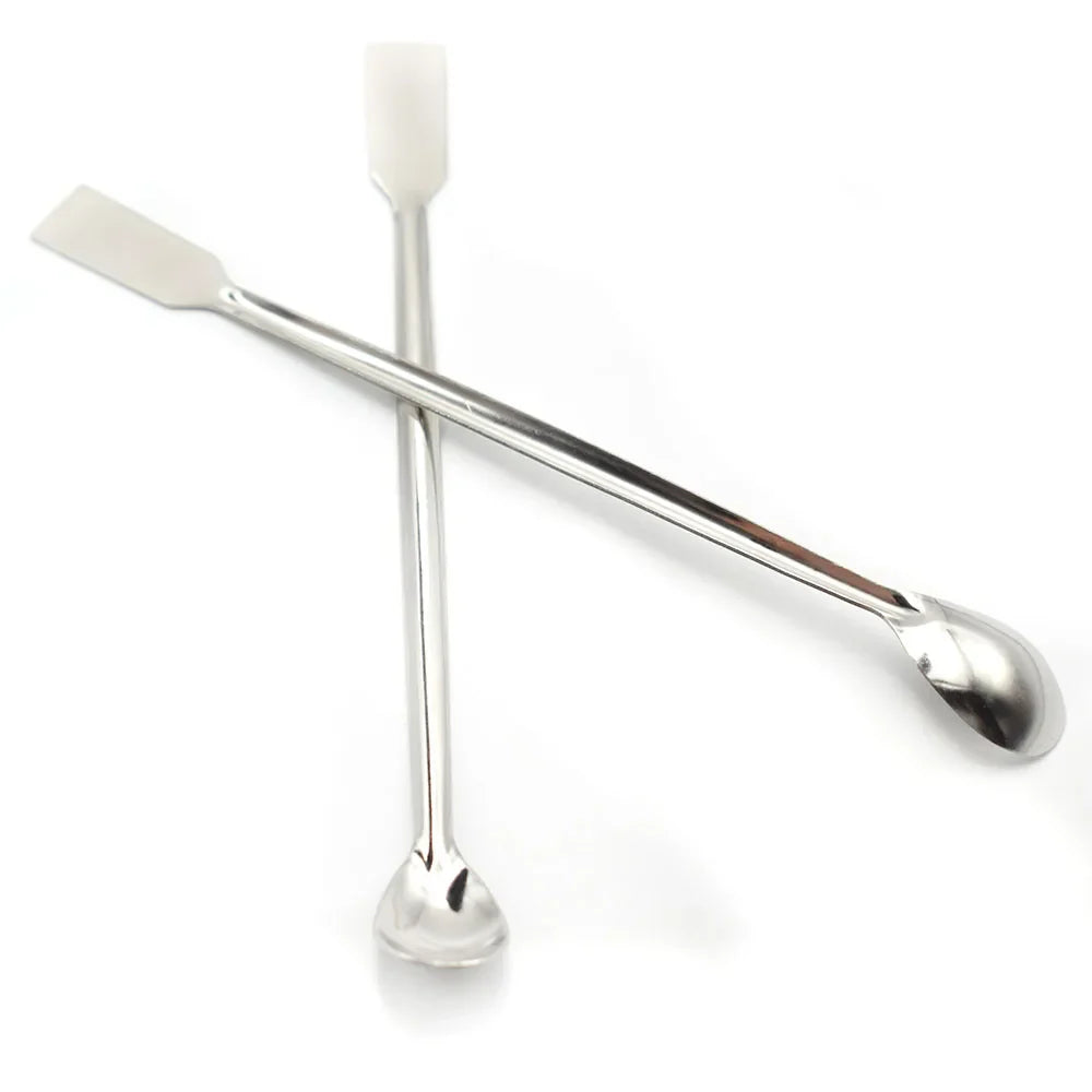 Double-Ended Stainless Steel Lab Spoon & Spatula 200mm