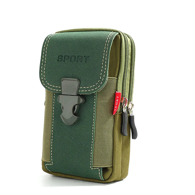 Men's PU Leather Fanny Pack | Travel & Running Waist Bag