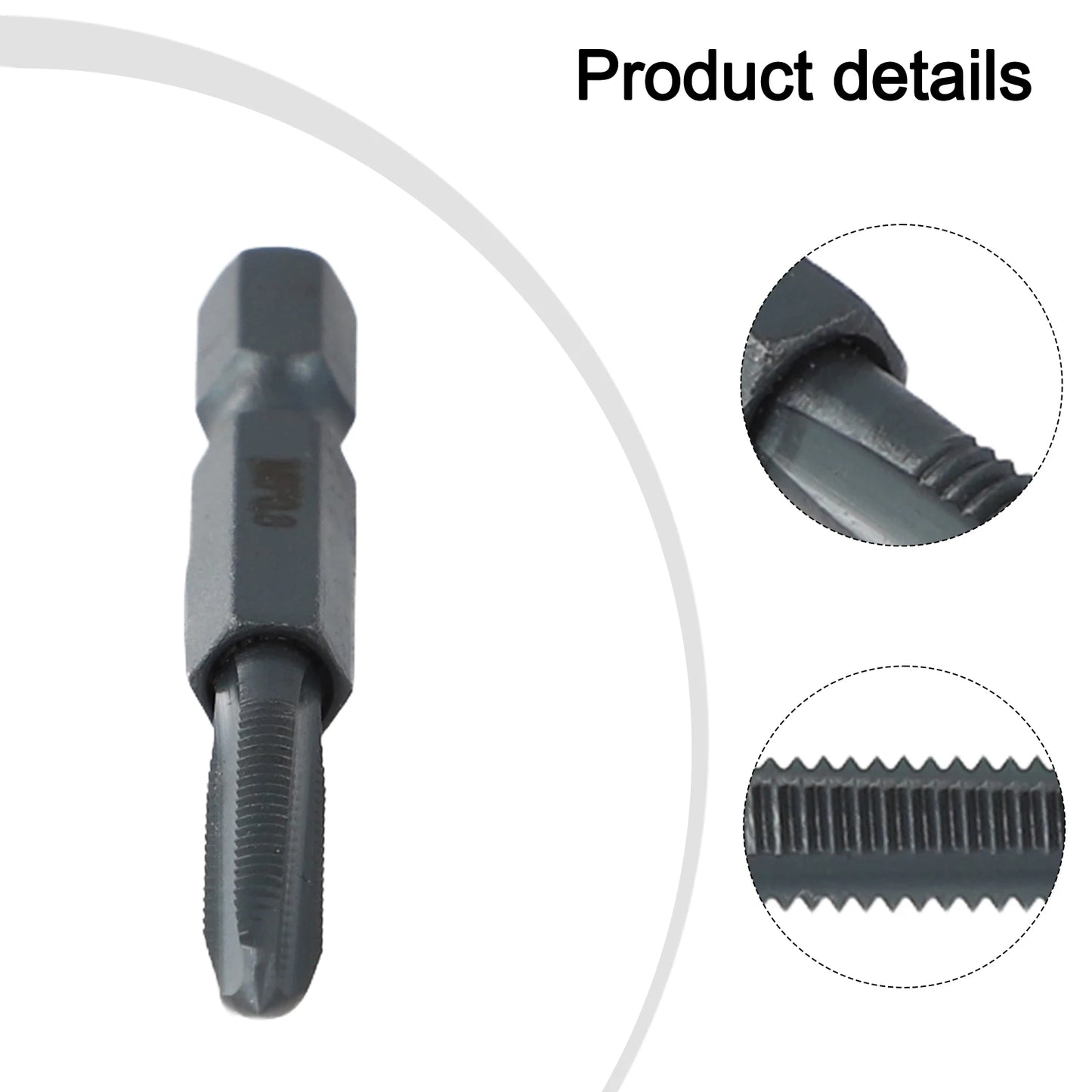 HSS 6542 Tap Drill Bit Hex Shank Thread Metric 2 5- Screw Taps Tool