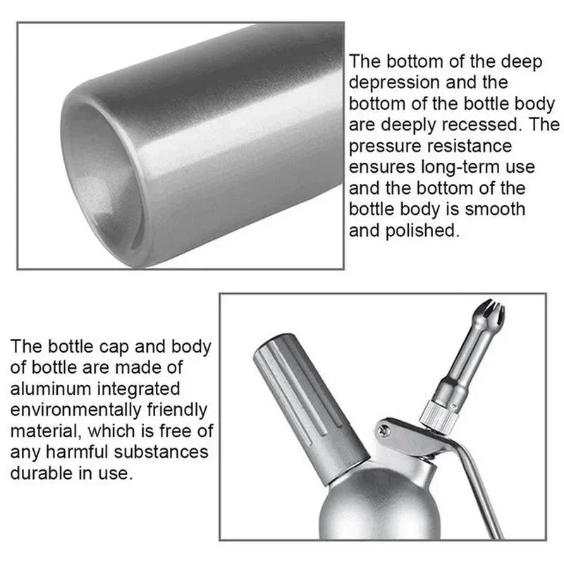 500/1000ml Cream Foam Gun Cake Piping Gun Siphon Squeeze Bottle Dessert Tool Squeeze Bottle Dessert Tool Kitchen Accessories Peaceful Pleasures Health and Wellness