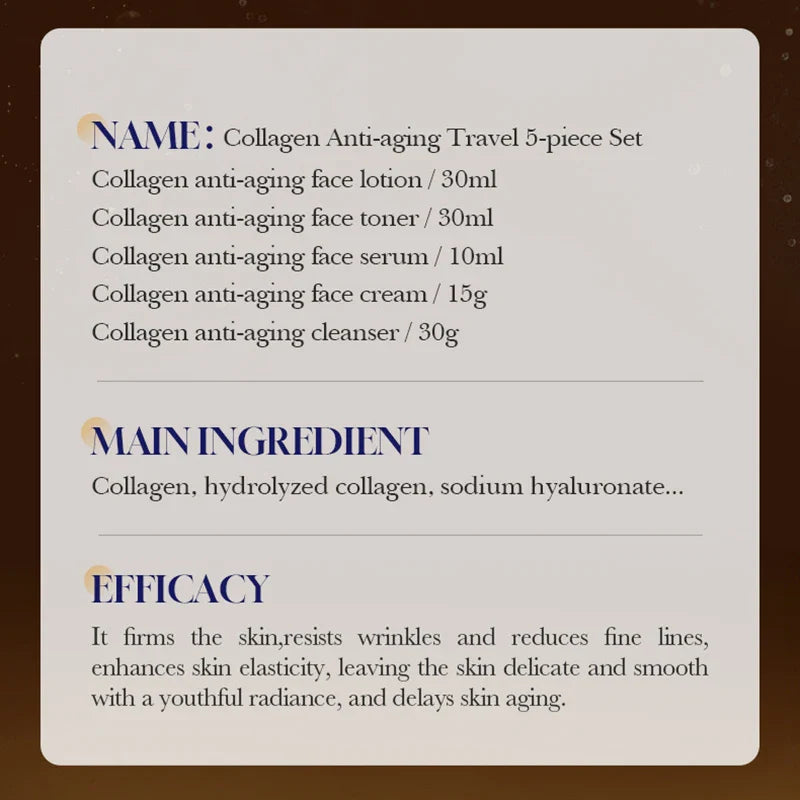 SADOER Collagen 5-Piece Skin Care Set – Hydrate & Brighten