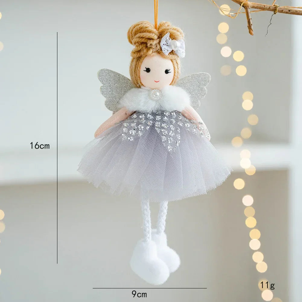 Christmas Angel Doll Pendant | Plush Hanging Tree Ornament