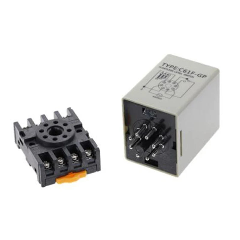1PC C61F-GP AC220V Level Relay Floatless Level Switch Level Controller with Base Peaceful Pleasures Health and Wellness