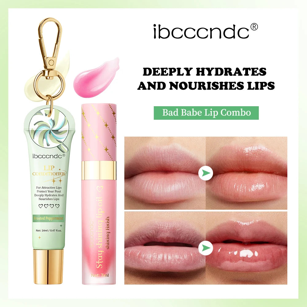 Lip Oil Lipstick Set Long Lasting Hydration Lightweight Texture Natural Lipgloss Lip Deeply Moisturizing Lip Makeup Cosmetics Peaceful Pleasures Health and Wellness