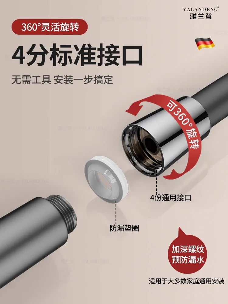 Silicone Flexible Shower Hose 1.5M/2M/3M | Extension Water Pipe
