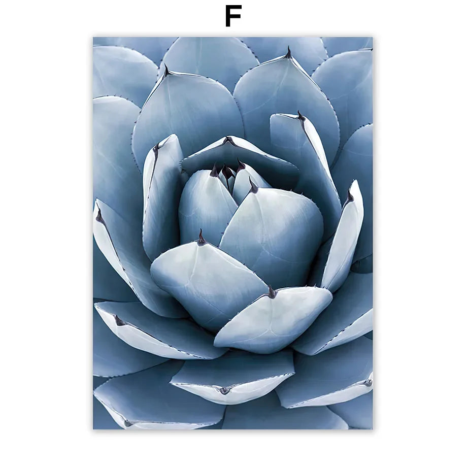Santorini Morocco Door Flower Canvas Wall Art | Nordic Print