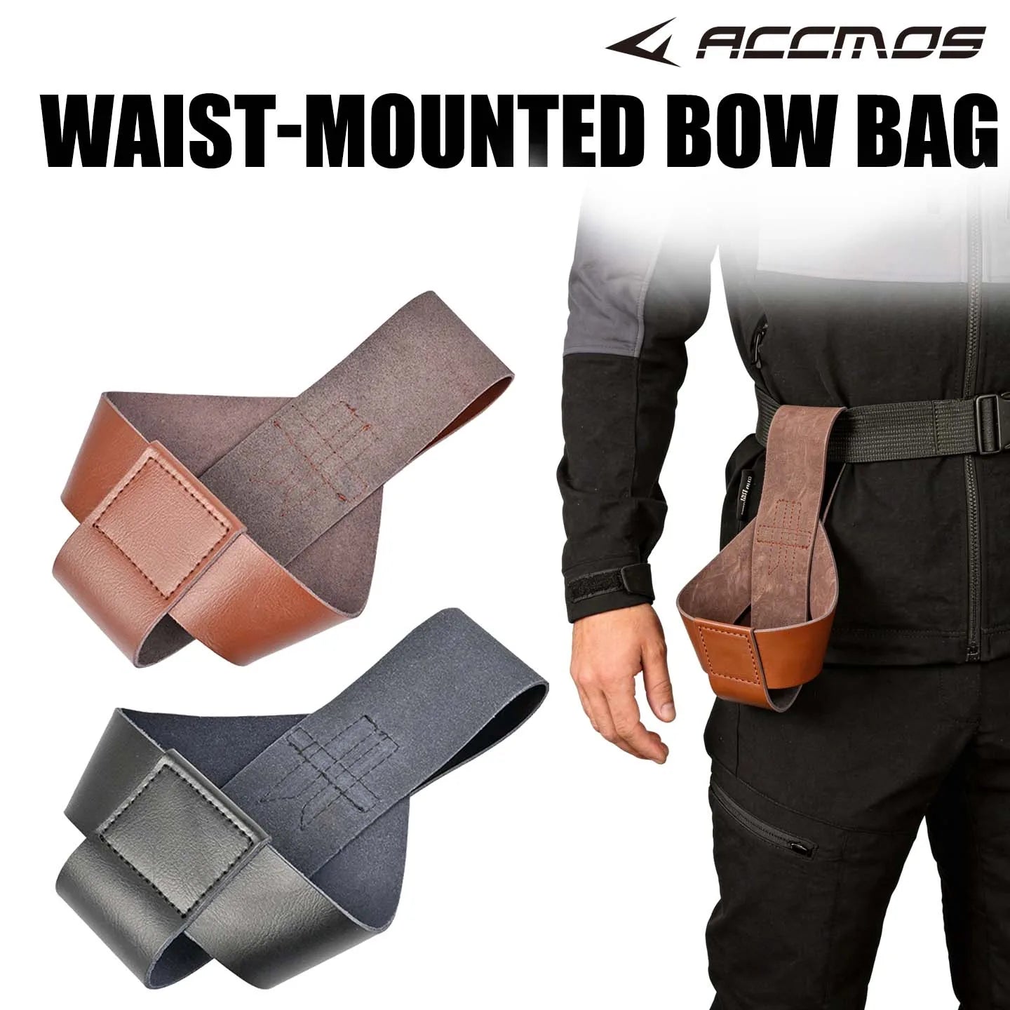 Archery Compound Bow Waist Rest Hanging Carry Strap Holder Shooting