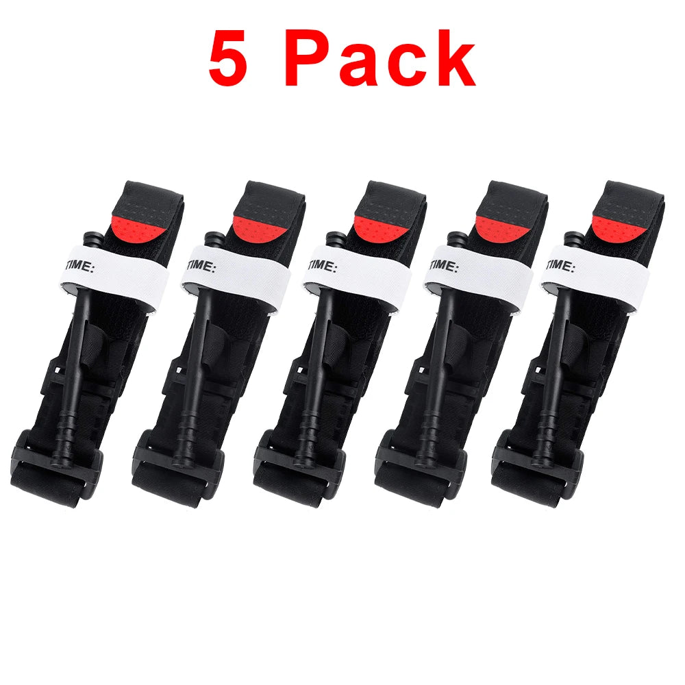 5/10/25 Pcs Portable emergency slow-release tourniquet, emergency tourniquet, outdoor CAT medical tactical equipment Peaceful Pleasures Health and Wellness 5pcs 95cm