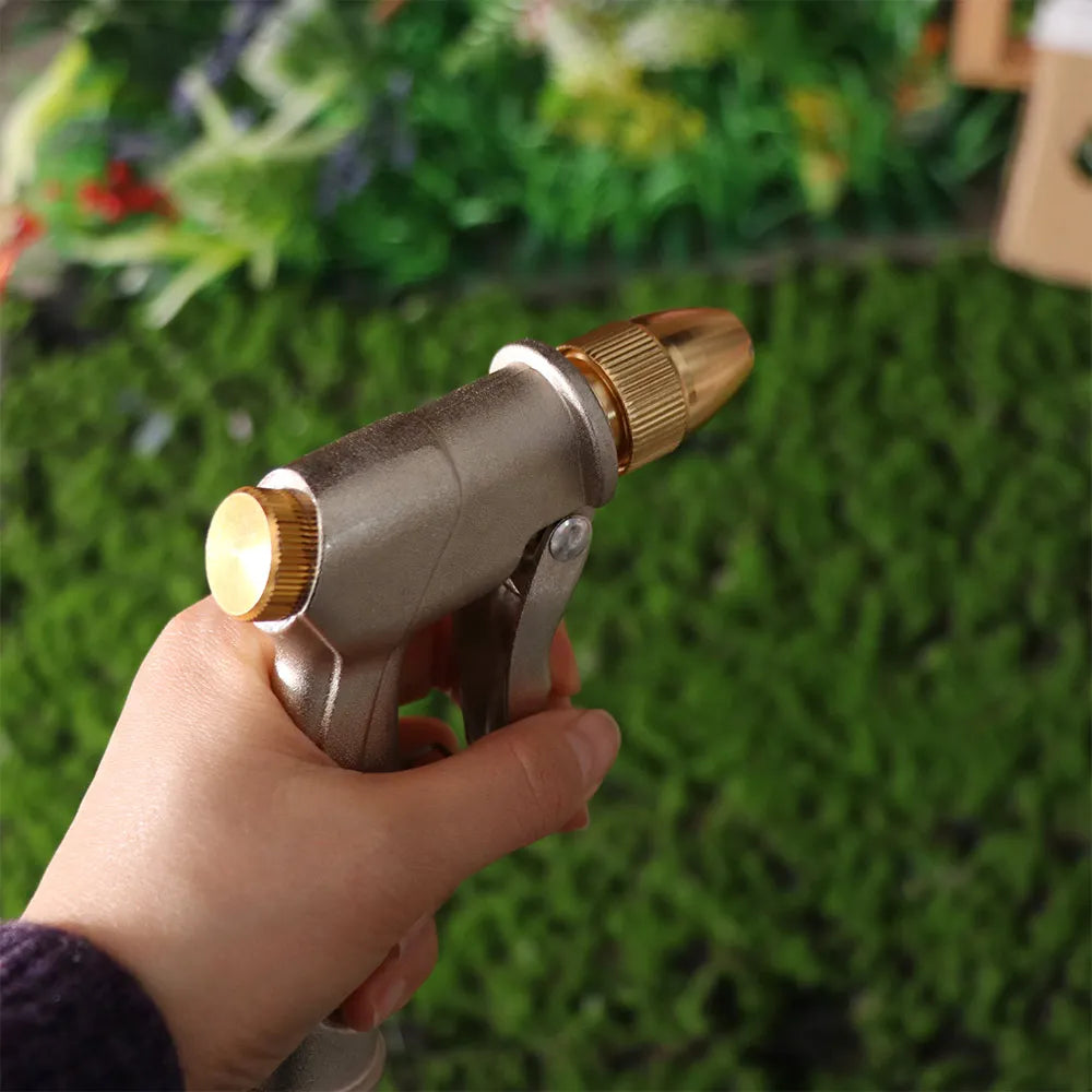 7-Mode Aluminum Alloy High-Pressure Garden Hose Spray Nozzle