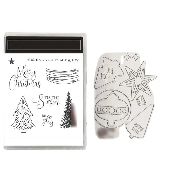 Christmas Carbon Steel Cutting Die & Stamp Set – DIY Crafts