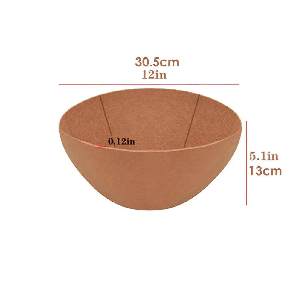 Felt Planter Basket Liners Set of 3 – Round Pre-Cut Garden Inserts