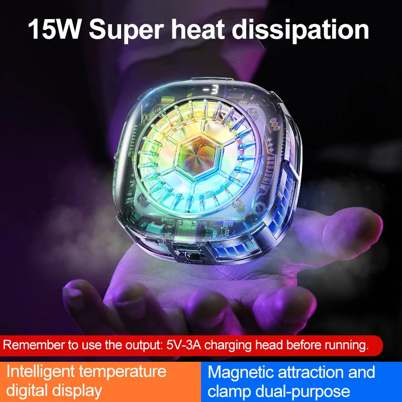Cooler Gamer For Cell Phone Cooling Fan For Mobile Phone Cooler Phone Gaming Processor Cooler Cell Cooling Phone Fan Radiator Peaceful Pleasures Health and Wellness