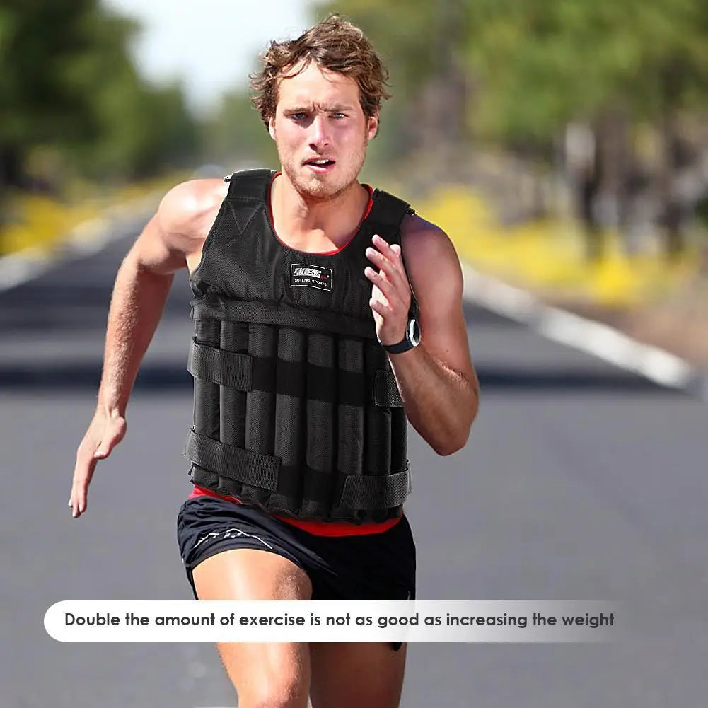 Adjustable Weighted Vest – Fitness Training Jacket Peaceful Pleasures Health and Wellness