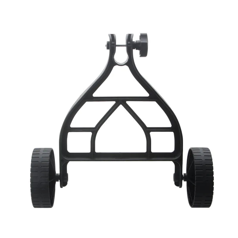 Universal Adjustable Lawn Mower Support Wheel: Portable Side-Mount Attachment for Trimmers & Grass-Cutting Tools Peaceful Pleasures Health and Wellness black
