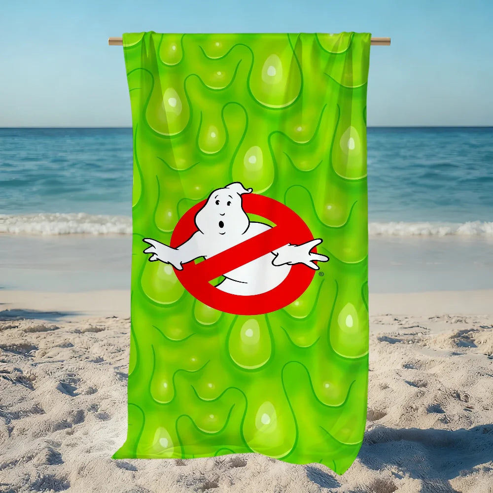 Ghostbusters Anime Quick-Dry Beach Towel | Soft Pool & Travel Quick-Dry Beach Towel Peaceful Pleasures Health and Wellness