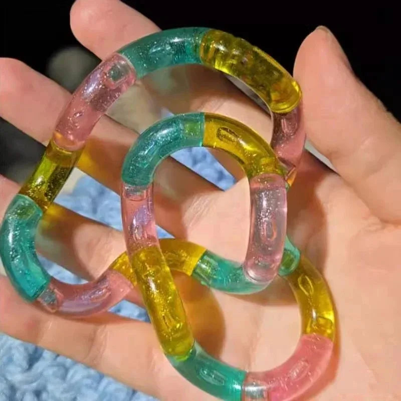 Deformable Rope Fun and Educational Fidget Toy Deformation Rope Knot Stress Relieving Toy Funny Gift for Kid Juguetes Antiestrés Peaceful Pleasures Health and Wellness