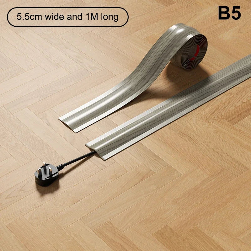 Soft PVC Floor Cord Cover | Cable Hider Wire Protector Floor Cable Hider Peaceful Pleasures Health and Wellness A14