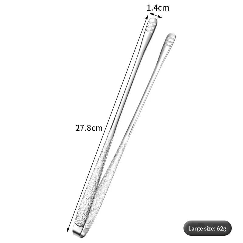 Stainless Steel BBQ & Kitchen Tongs – Reusable Food Tongs