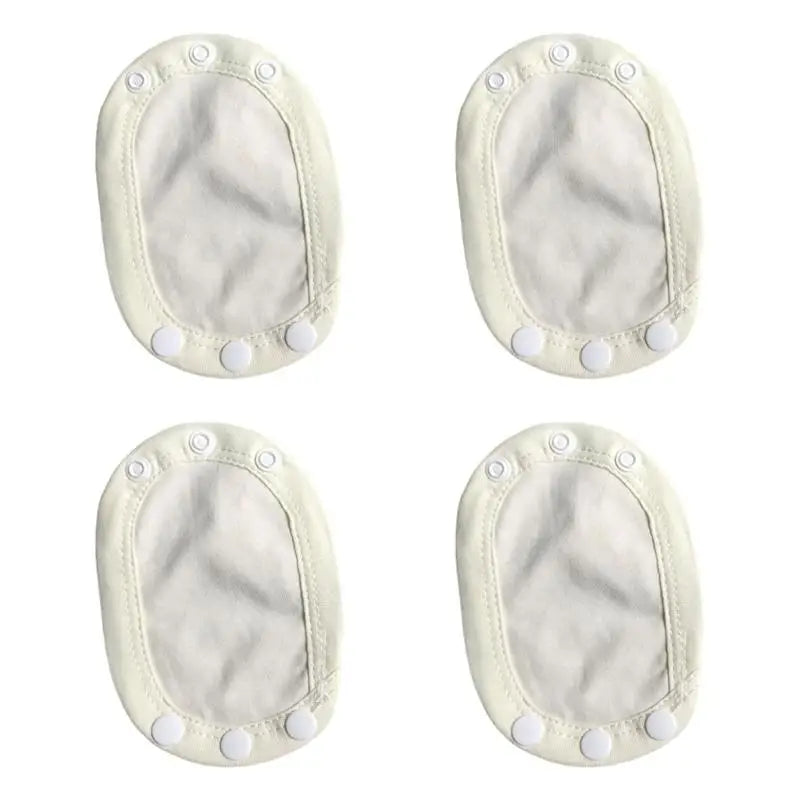Baby Romper Extender Pads 4pcs | Soft Cotton Snap Extension
