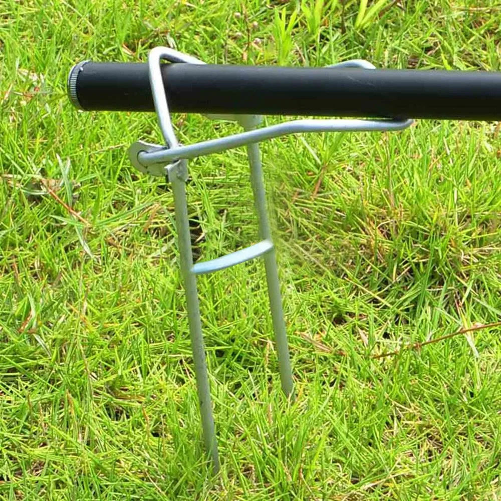 Adjustable Metal Fishing Rod Rest Bracket & Pole Stand