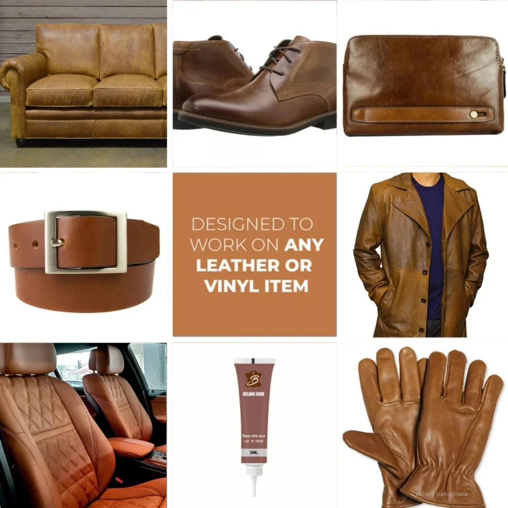 Leather Repair Gel Kit – Car Seats, Shoes & Furniture Leather Repair Gel Peaceful Pleasures Health and Wellness