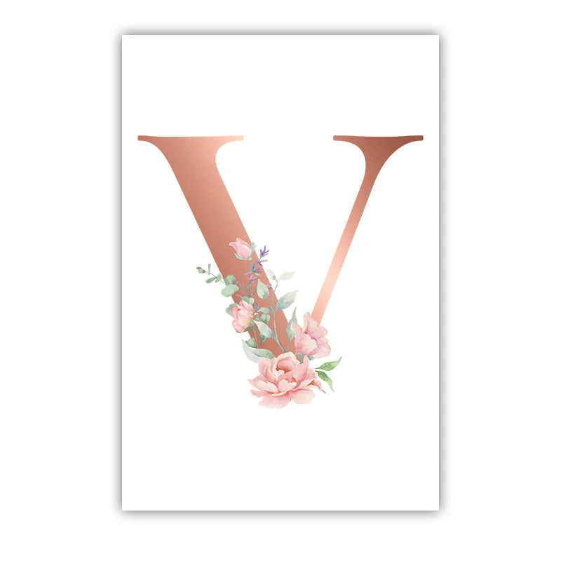 Custom Name Nursery Wall Art,pink Aesthetic wildflowers Canvas Painting, Nordic Poster Print for Baby, Toddler Kids Room Decor Peaceful Pleasures Health and Wellness