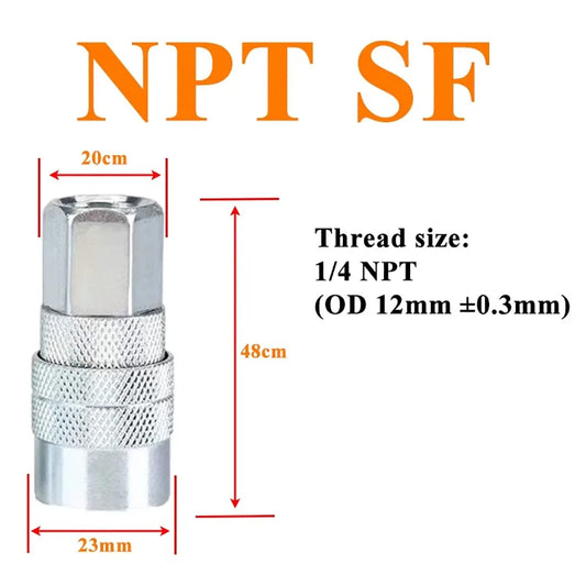 NPT 1/4 Quick Release Pneumatic Fitting Connector – US Type Pneumatic Fitting Oasis Select 1-4 SF