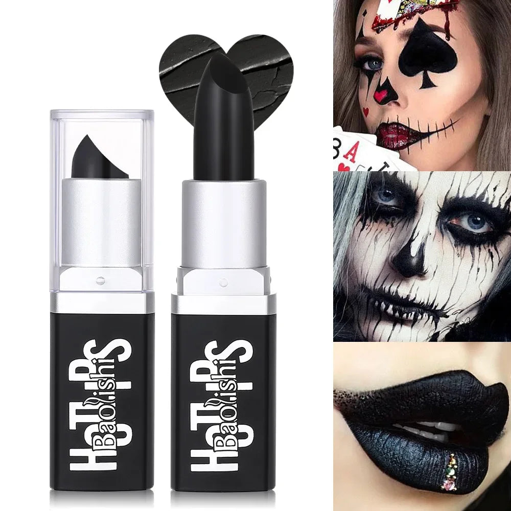 Matte Black Lipstick – Waterproof Dark Pearl Lip Color