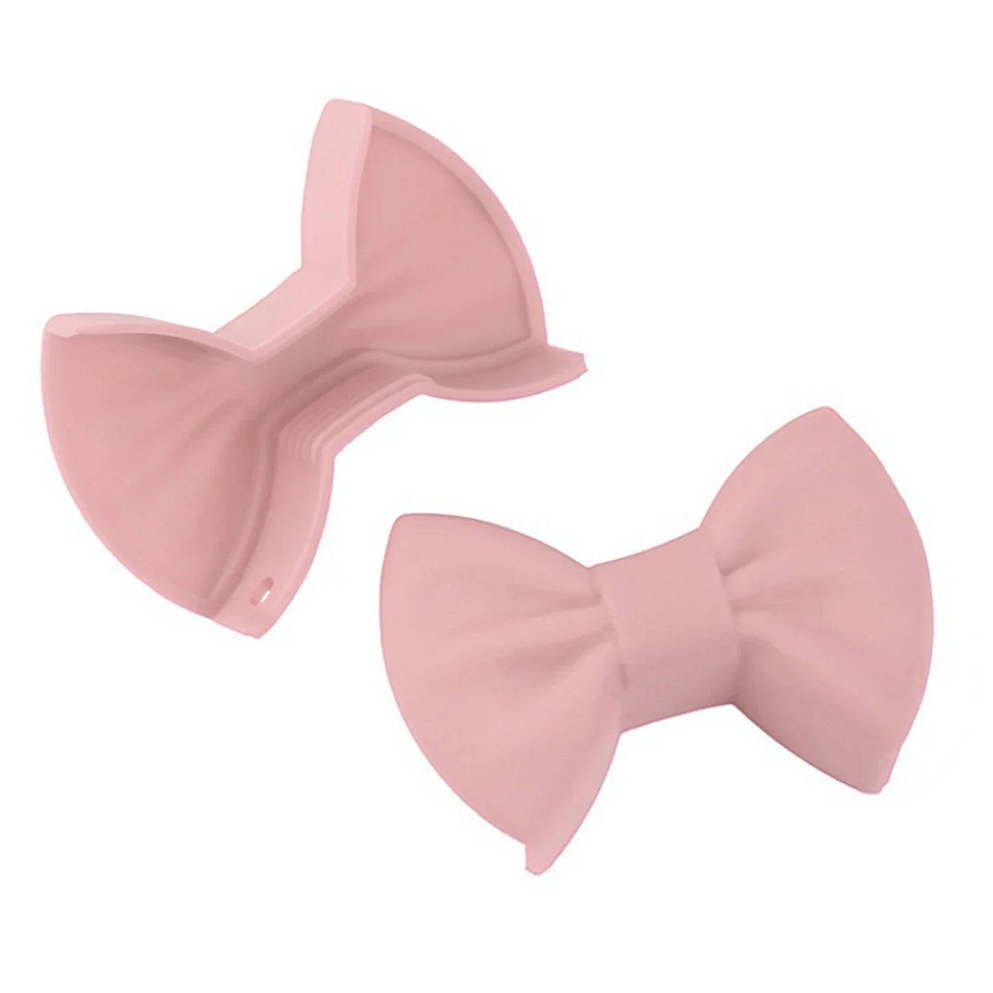 2PCS Silicone Oven Mitts Creative Bow Shape Oven Gloves Heat Resistant Pot Holders for Cooking Mini Oven Gloves Kitchen Tool Hot Peaceful Pleasures Health and Wellness Pink