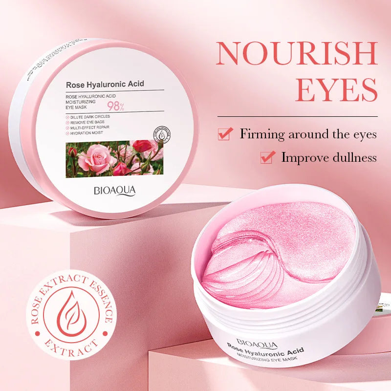 BIOAQUA Rose Hyaluronic Acid Eye Mask 60pcs – Dark Circles