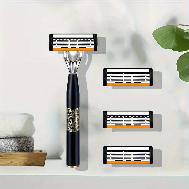 6-Blade Classic Safety Razor – Men's & Women's Manual Shaver