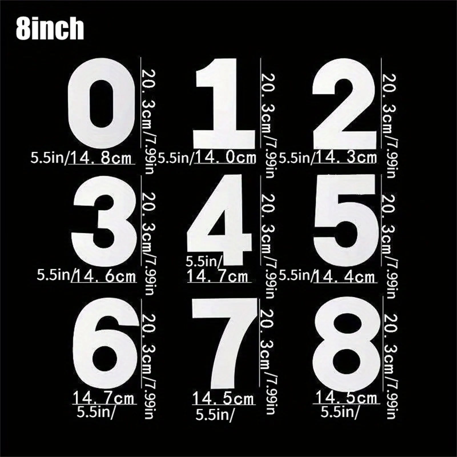 9pcs Large Size Number Moulds Non Toxic PET 3D Baking Molds Numbers for Graduation Cake Making Peaceful Pleasures Health and Wellness