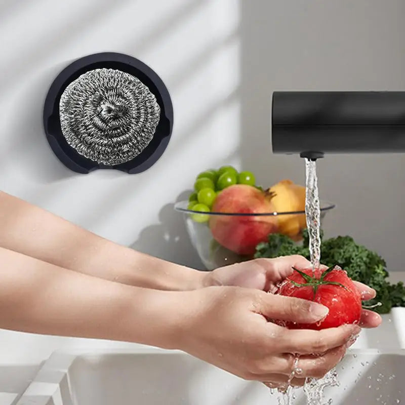 Silicone Sink Sponge Holder with Suction Cups | Kitchen Organizer