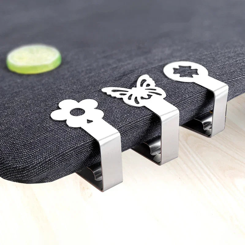 20-Pack Cat Paw Tablecloth Clips – Stainless Steel Clamps