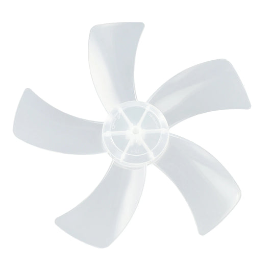 Household Plastic Fan Five Leaves Nut Cover Pedestal Transparent Peaceful Pleasures Health and Wellness White