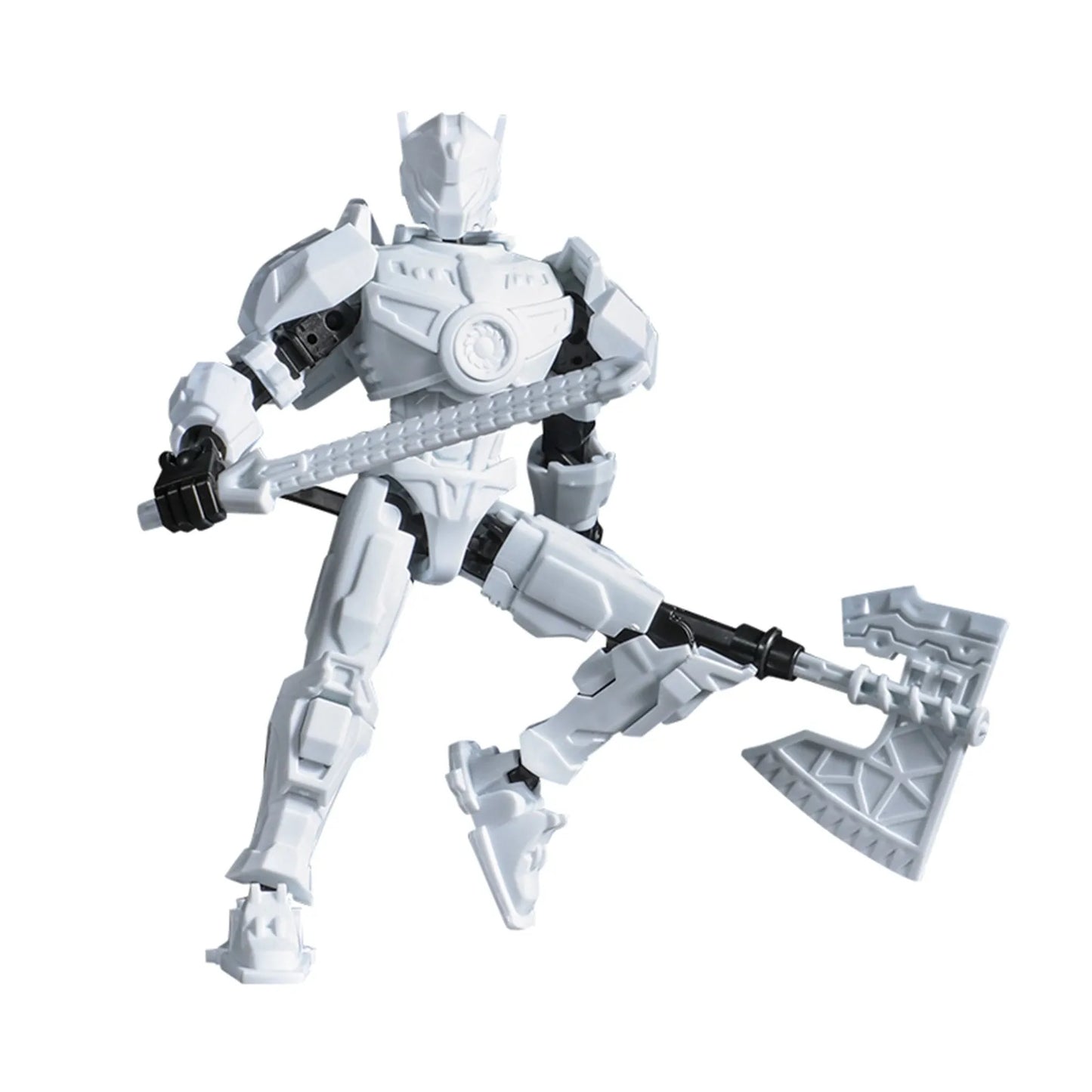 New 3d Printed T13 Mechwarrior Project Action Figure Toys Dummy 13 Multi-Jointed Movable Custom Accessories Gift Toys Peaceful Pleasures Health and Wellness White One Size