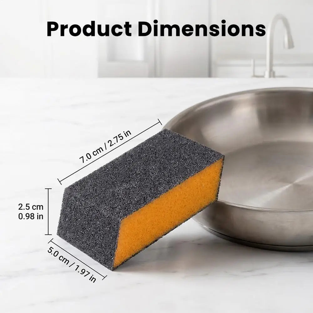 6-Pack Carborundum Emery Scrub Sponges | Heavy-Duty Cleaner