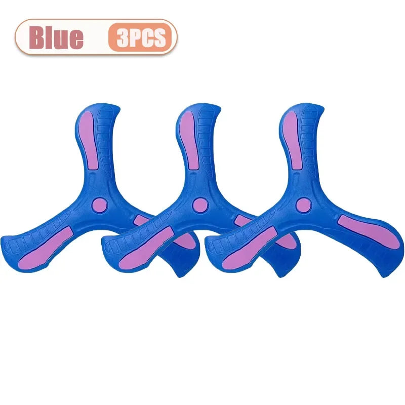 Tri-Blade Foam Boomerang for Kids – Safe Outdoor Flying Disc