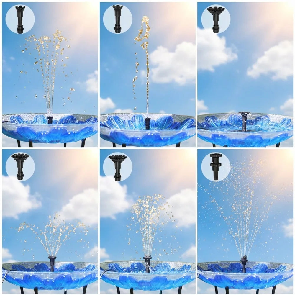 Solar Fountain Pump 3.5W – 16 Nozzles & Rotatable Panel
