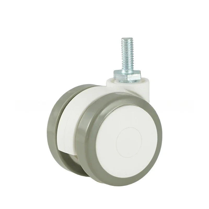 Rubber Swivel Caster Wheels M6/M8 Stem with Locking Brake