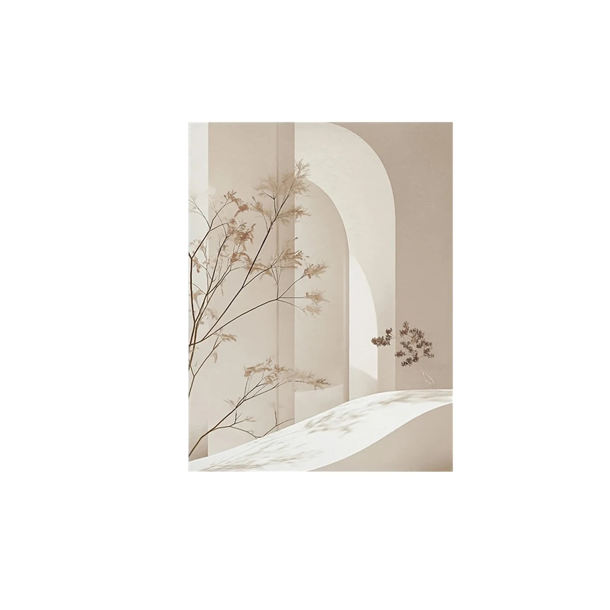 Minimalist Arch Landscape Canvas Print | Bohemian Wall Art