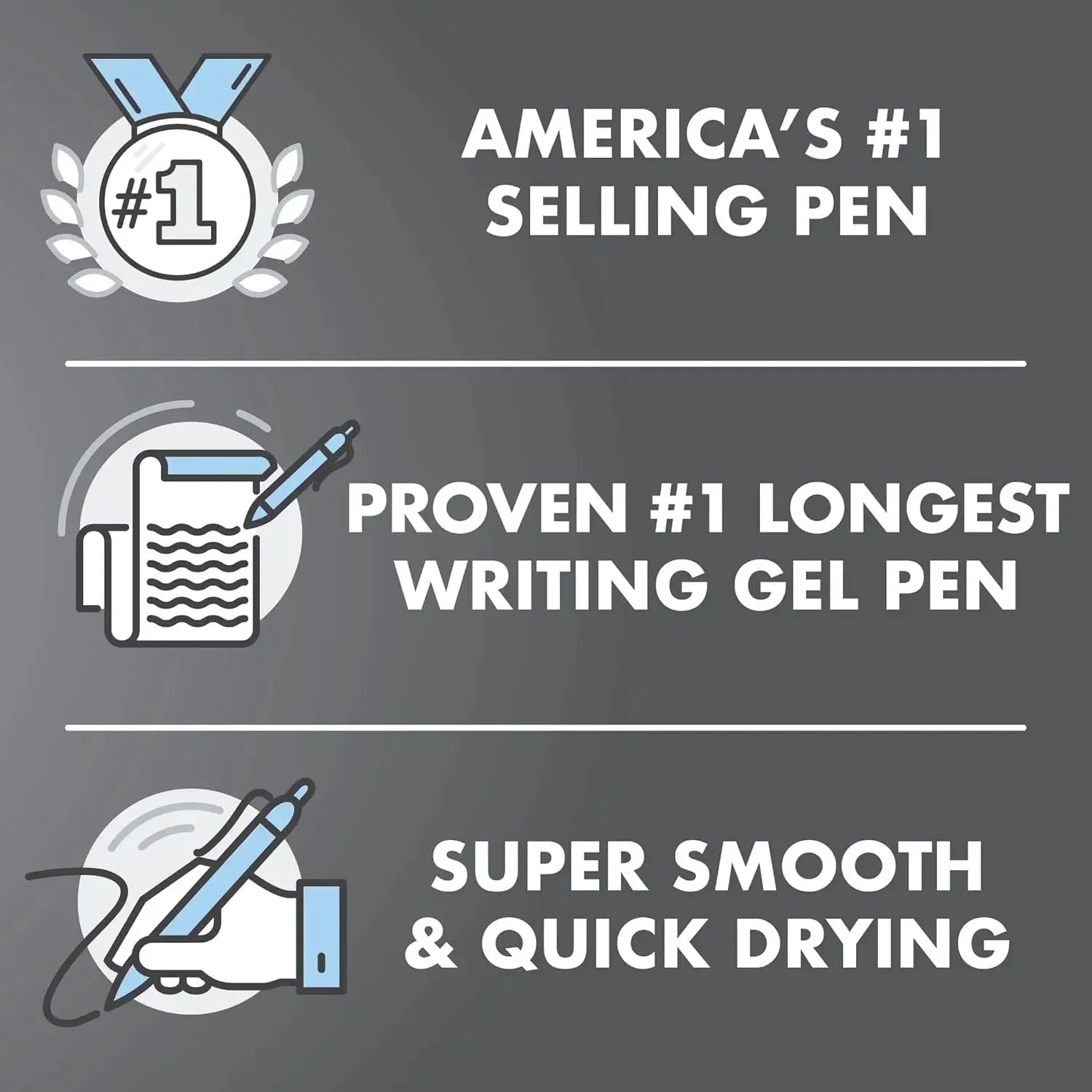 Premium Black Gel Pens, 1.0mm Bold Point, Smooth Writing for Notes & Sketches, Set of 12 Peaceful Pleasures Health and Wellness