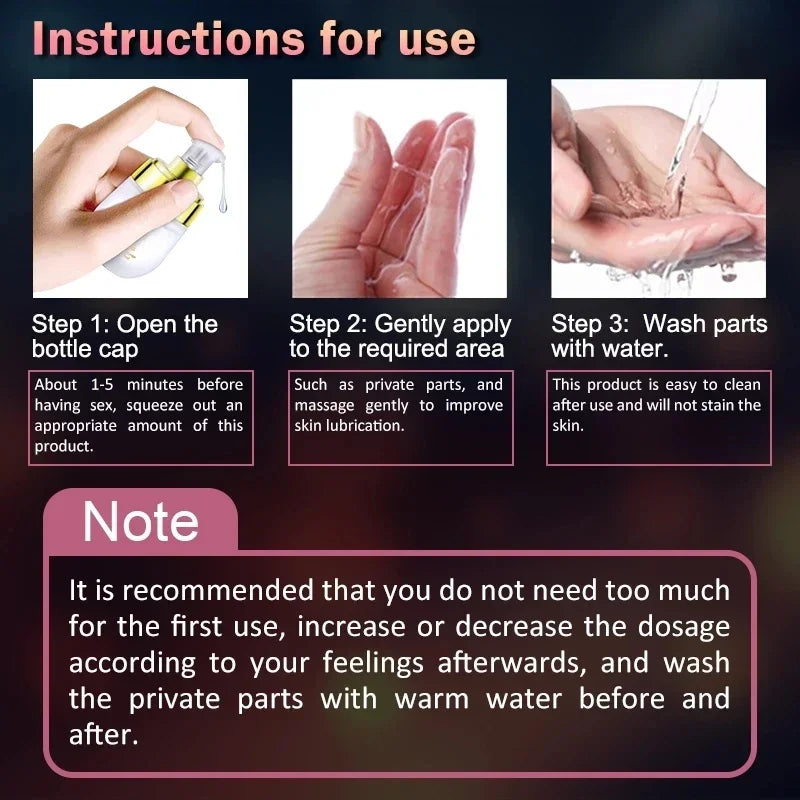 Womens Lubricants Orgasm Gel Spray Enhanced Sensation Massage Orgasm Oil 20ml Peaceful Pleasures Health and Wellness